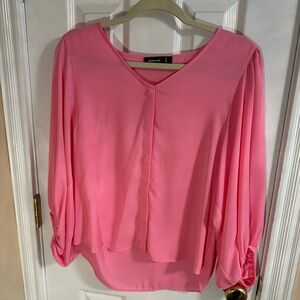 Ferrache Flowy Long Sleeve Button up Blouse Size M
